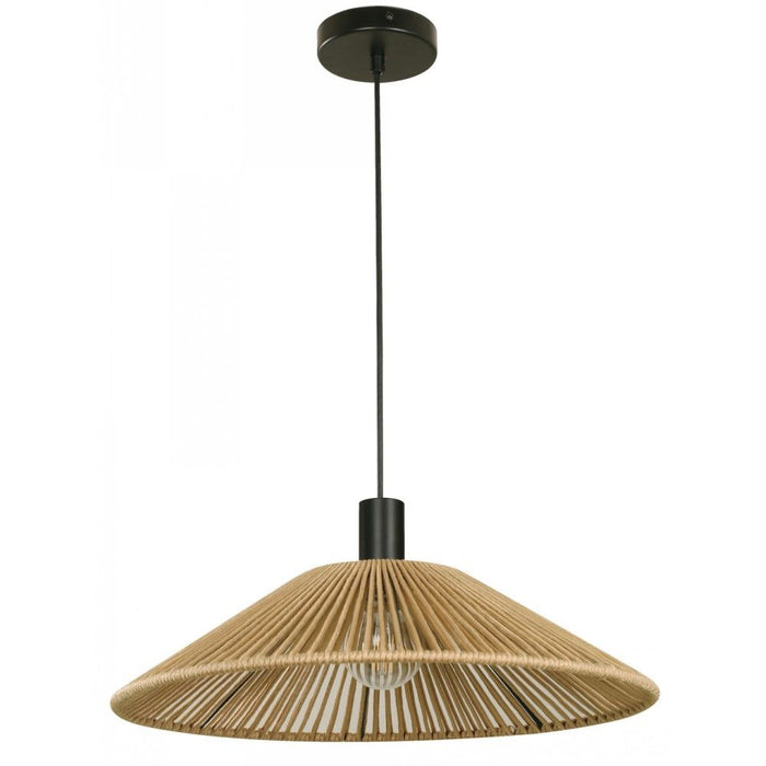LAMP. COLGANTE NEGRO 1L E27 40W