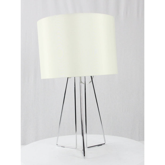 LAMP. MESA CROMO 1L E26 60W