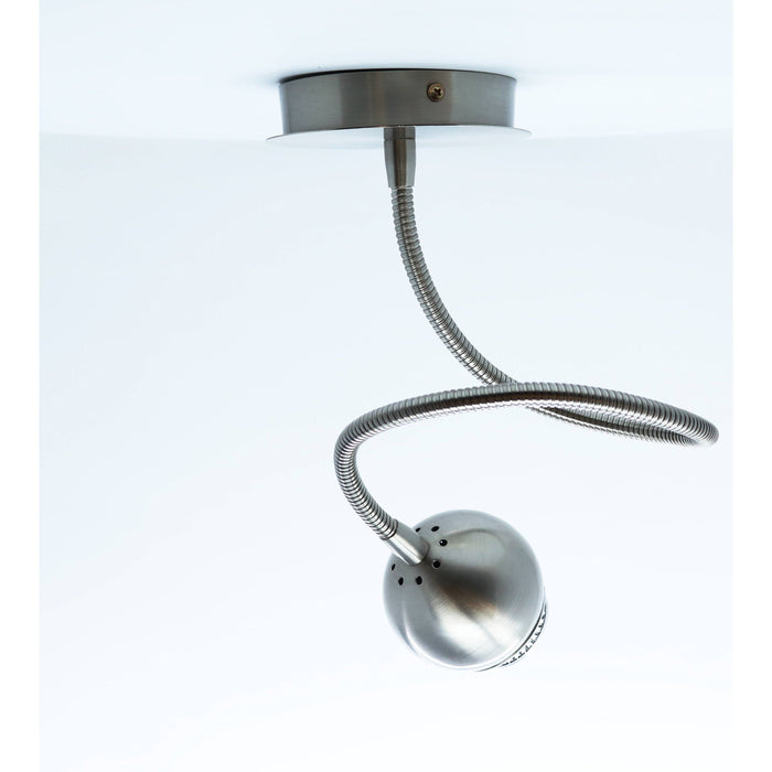 LAMP. TECHO REFLECTORA NÍQUEL SATINADO 1L GZ10 50W