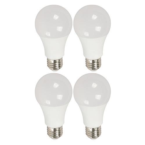 BOMBILLO LED A60 E27 7W 100-240V 3000K 4 PIEZAS