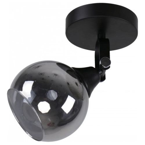 LAMP. TECHO REFLECTORA NEGRO 1L E27 40W