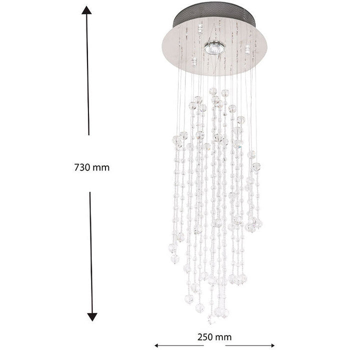 Lámpara Colgante Cromo 1L Gu10 50W
