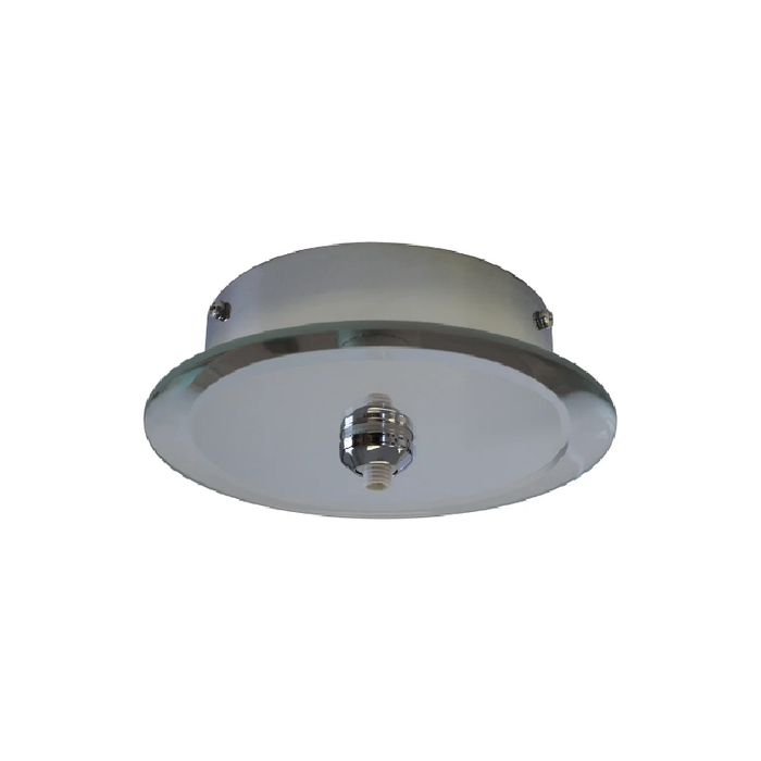 LAMP. TECHO CANOPY MIRRORED ROUND 1L 60W BASE TRANSFORMADOR INCL.