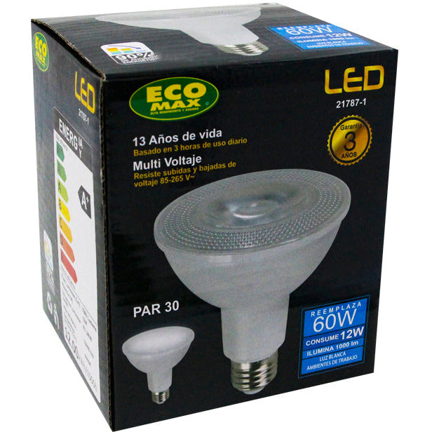 BOMBILLO LED PAR 30 E27 12W 85-265V 6000K