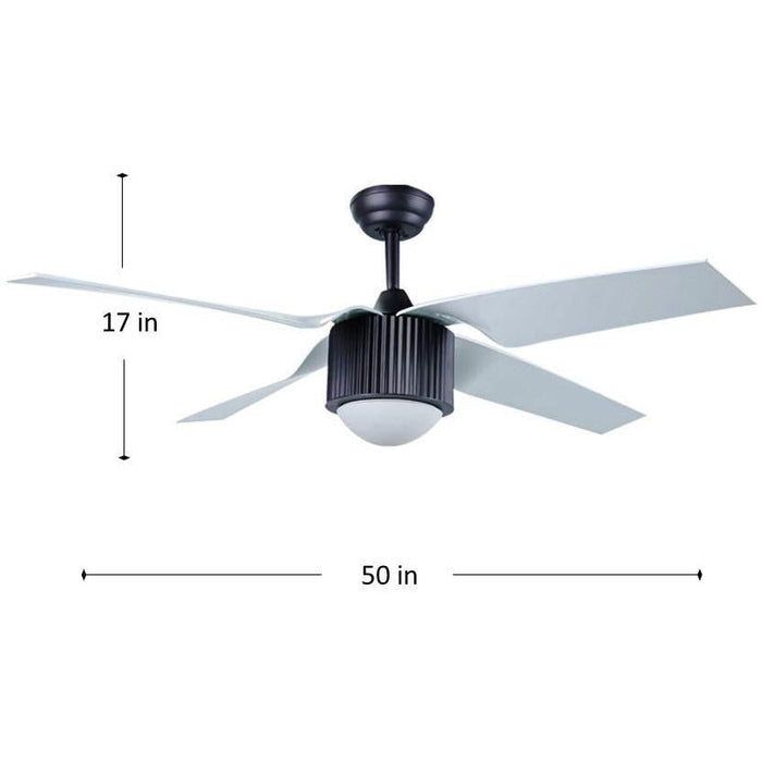 VENTILADOR LED DE TECHO 50" CHOCOLATE 1L 15W 4000K CON CONTROL REMOTO