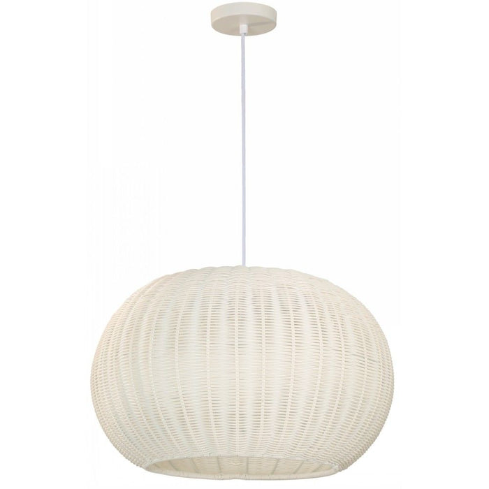 LAMP. COLGANTE BLANCO 1L E27 100W