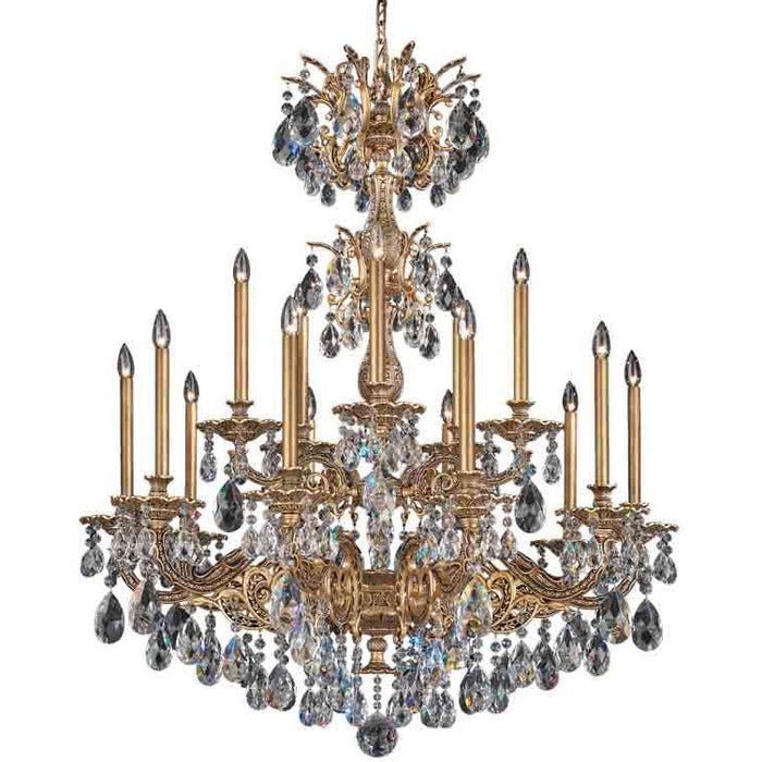 LAMP. COLGANTE CHANDELIER MILANO 15L E12 60W