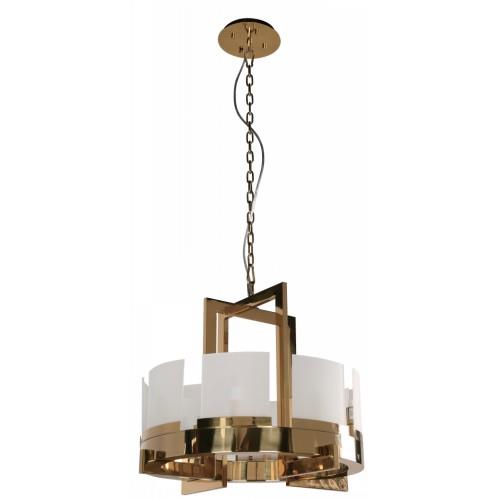 LAMP. COLGANTE DORADO 8L G9 40W