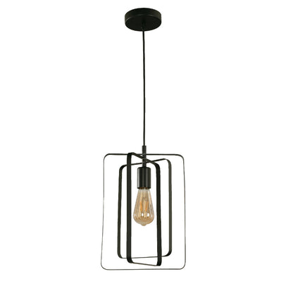 Lámpara Colgante Negro 1L E27 40W