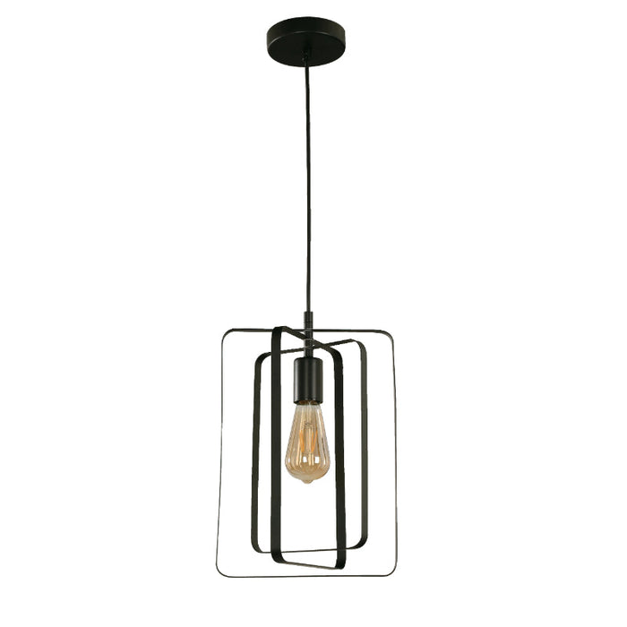 Lámpara Colgante Negro 1L E27 40W