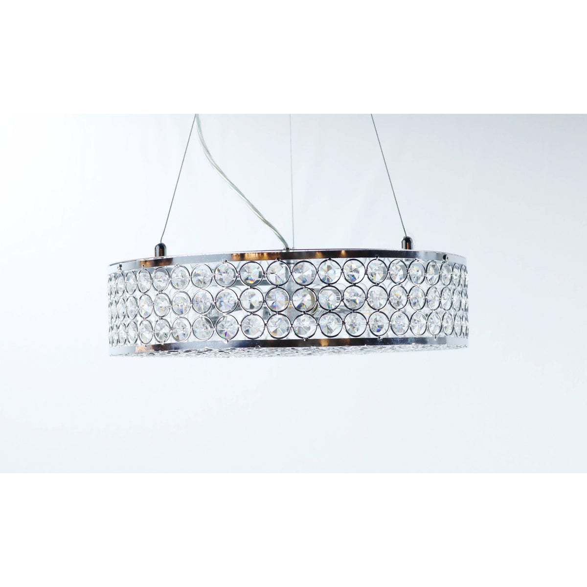 LAMP. COLGANTE CROMO 3L E14 40W (CONVERTIBLE)