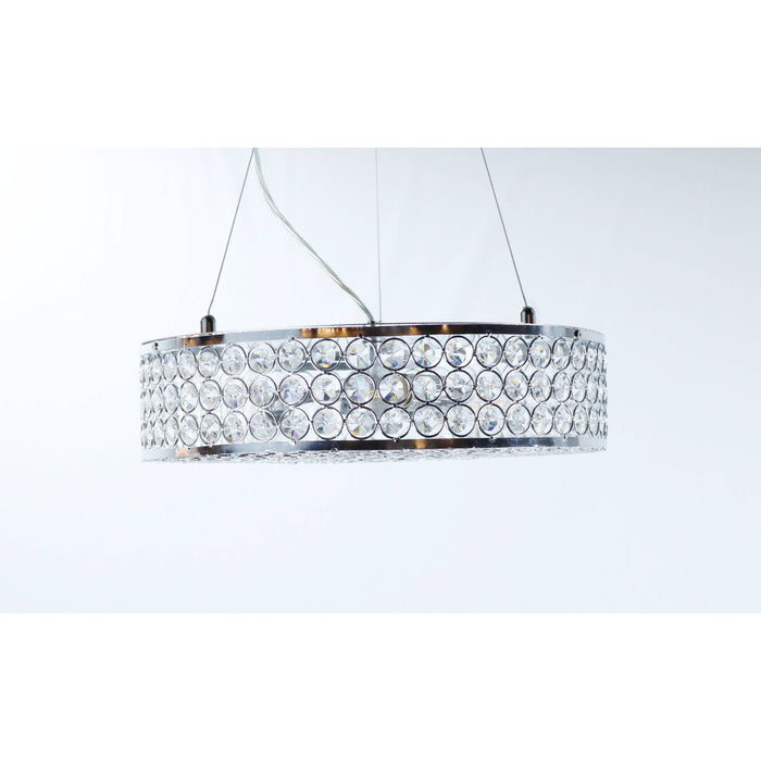 LAMP. COLGANTE CROMO 3L E14 40W (CONVERTIBLE)