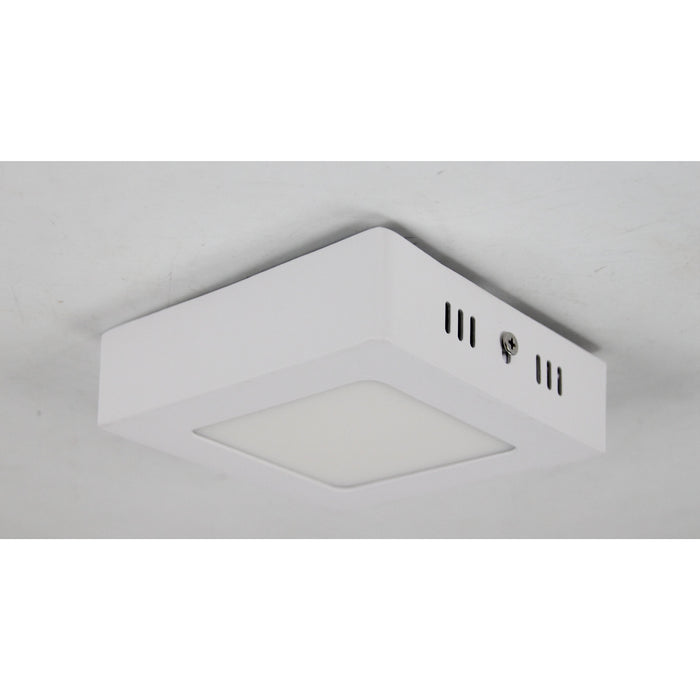 LAMP LED TECHO CUADRADA BLANCA 6W 4000K