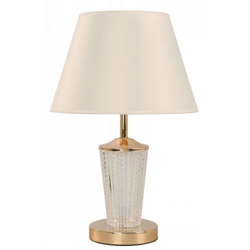 LAMP. MESA DORADO FRANCÉS 1L E27 60W (CON LUZ LED INCLUIDA)
