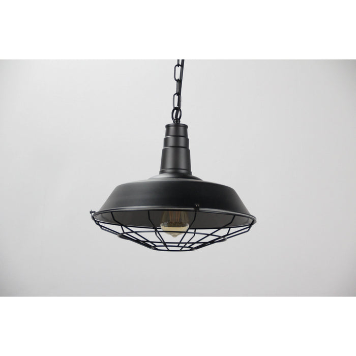 LAMP. COLGANTE NEGRO 1L E27 60W