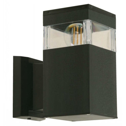 LAMP. EXT. PARED NEGRO 1L E27 10W