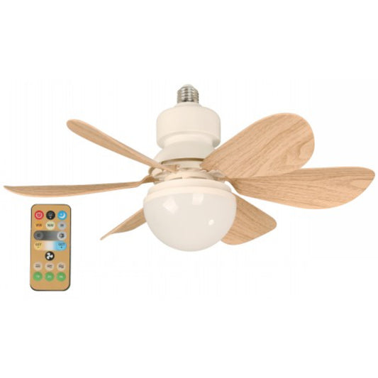 VENTILADOR MINI DE TECHO LED DIMEABLE 16" 11W 100-240V 3000K-6500K SOCKET E27