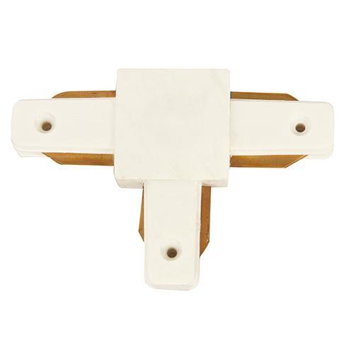 CONECTOR DE RIEL TIPO T  ACAB. BLANCO
