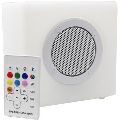 BOCINA LED BLANCO 5W+2.4W RGB (RECARGABLE Y CONTROL REMOTO) (SE PUEDE CONECTAR 2 BOCINAS) TWS