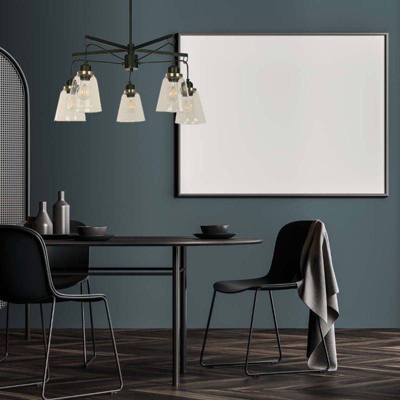 LAMP. COLGANTE NEGRO 5L E27 40W