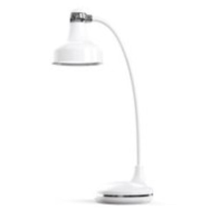 LAMP. LED DE ESCRITORIO BLANCO 7W 5V 3000/4000/6500K CCT EN LA BASE RECARGABLE