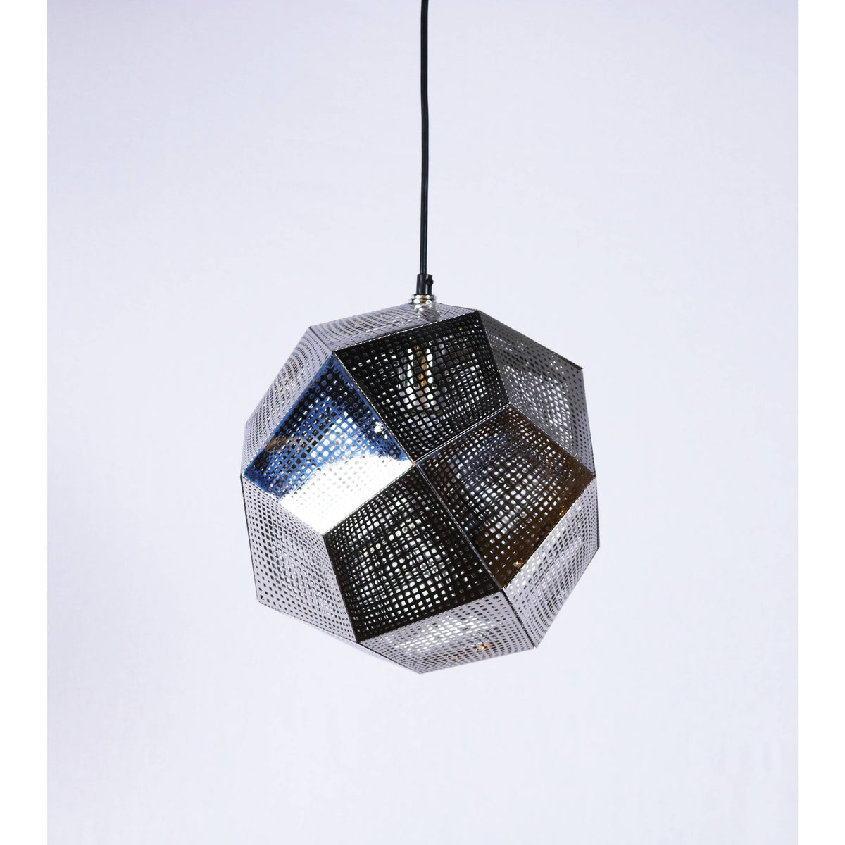 LAMP. COLGANTE COBRE Y NEGRO 1L E27 60W