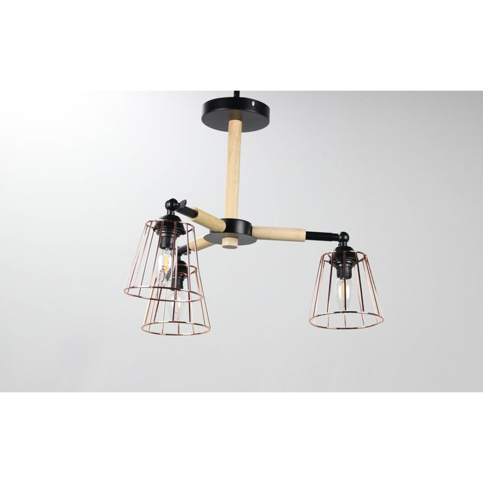 LAMP. TECHO NEGRO 3L E14 40W