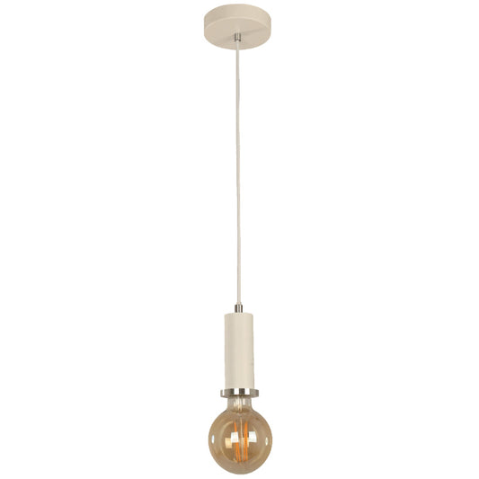 LAMP. COLGANTE BLANCO 1L E27 40W