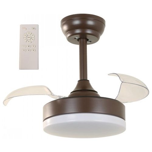 VENTILADOR LED TECHO CHOCOLATE DC 22" 20W 3000/4000/6500K CCT CAMBIABLE