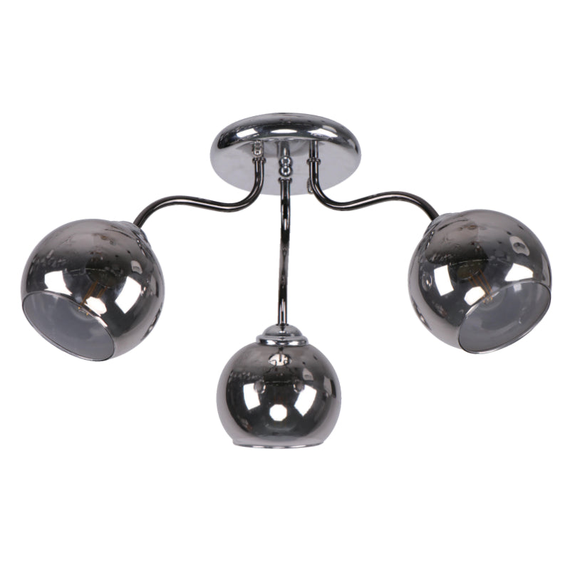 LAMP. TECHO CROMO 3L E27 40W