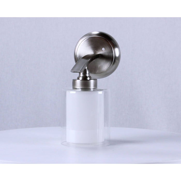 LAMP. PARED NÍQUEL SATINADO 1L E27 40W