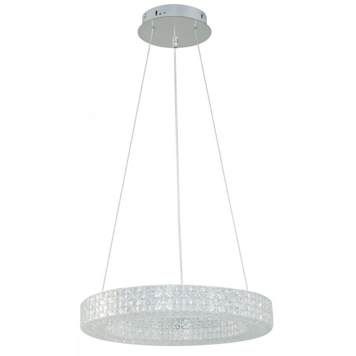 LÁMPARA LED COLGANTE PLATEADO 25W 100-240V 3000/4000/6500K CCT EN SWITCH