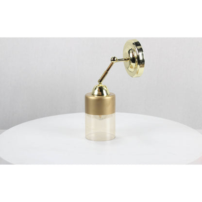 LAMP. PARED BRONCE PULIDO 1L E27 40W