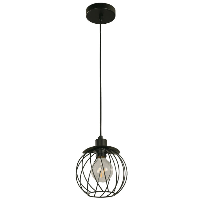 Lámpara Colgante Negro 1L E27 60W