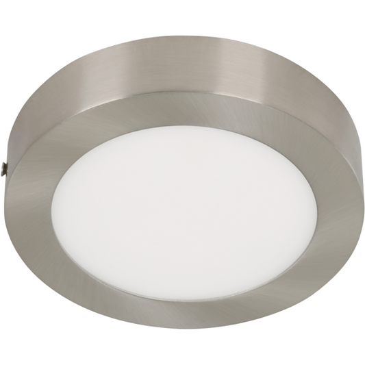 LAMP. LED TECHO NÍQUEL SATINADO 1L 25W 100-240V 6000K