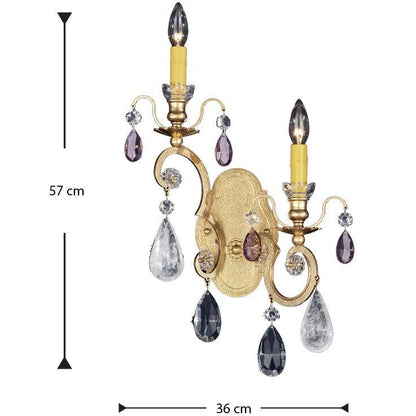 LAMP. PARED RENAISSANCE ROCK 2L E12 60W