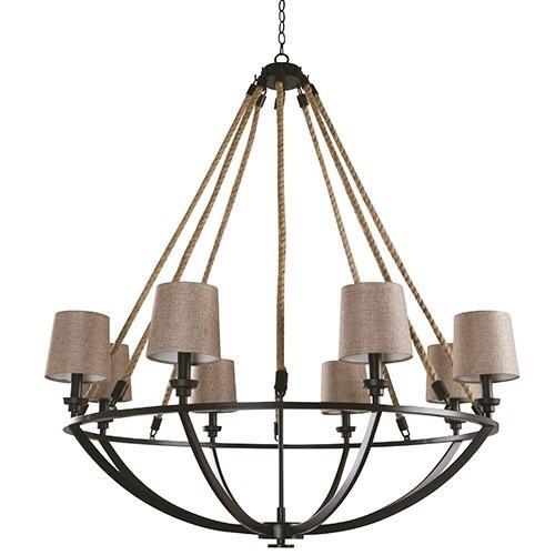 LAMP. COLGANTE BRONCE 8L E14 60W