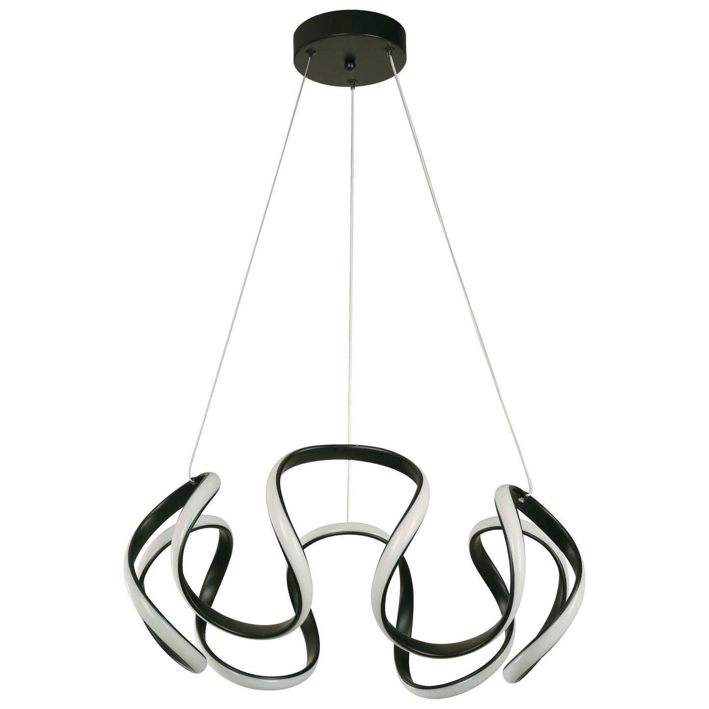 LAMP. LED COLGANTE NEGRO 42W 100-240V 3000K