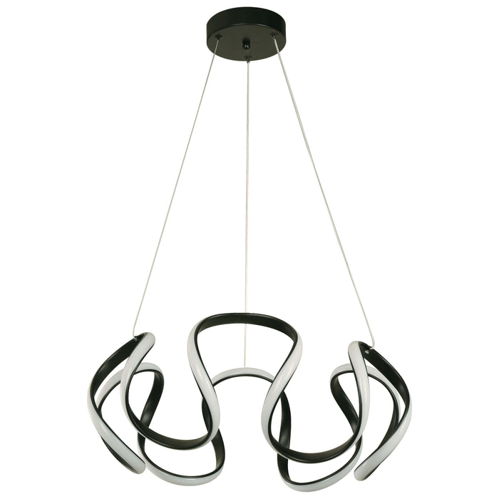 LAMP. LED COLGANTE NEGRO 42W 100-240V 3000K