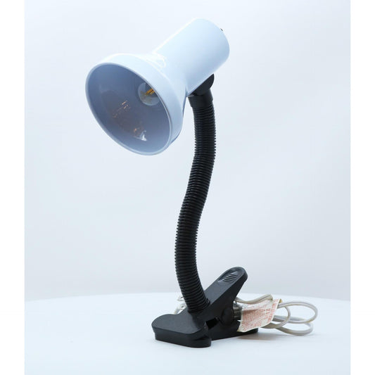 LAMP. ESCRITORIO DE HORQUILLA BLANCO Y NEGRO 1L E27 40W