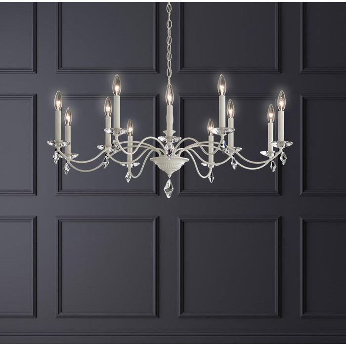 LÁMPARA COLGANTE MODIQUE CHANDELIER BLANCO 12L G9 60W DIM