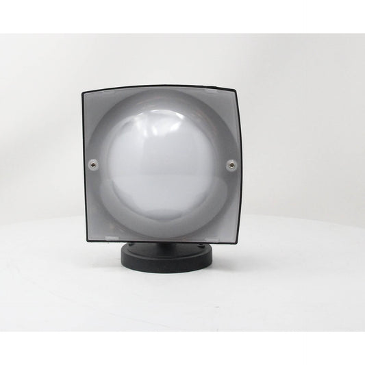 LAMP. LED EXT. PARED NEGRO 1L 8W 85-265V 3000K 2 PIEZAS