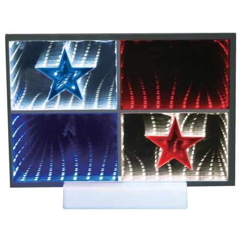 LAMP. LED MESA/PARED BANDERA PANAMA 0.5W 5V LUZ WH/R/B