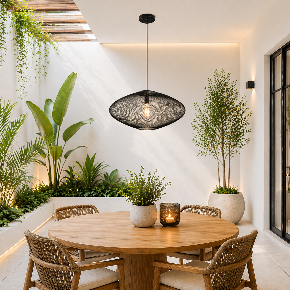 LAMP. COLGANTE NEGRO 1L E27 60W