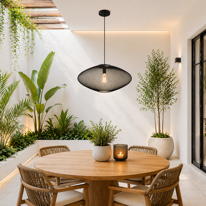 LAMP. COLGANTE NEGRO 1L E27 60W