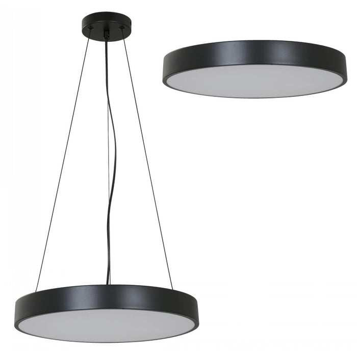 LÁMPARA LED COLGANTE NEGRO 36W 100-240V 3000K