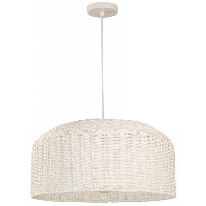 LÁMPARA COLGANTE BLANCO 1L E27 100W