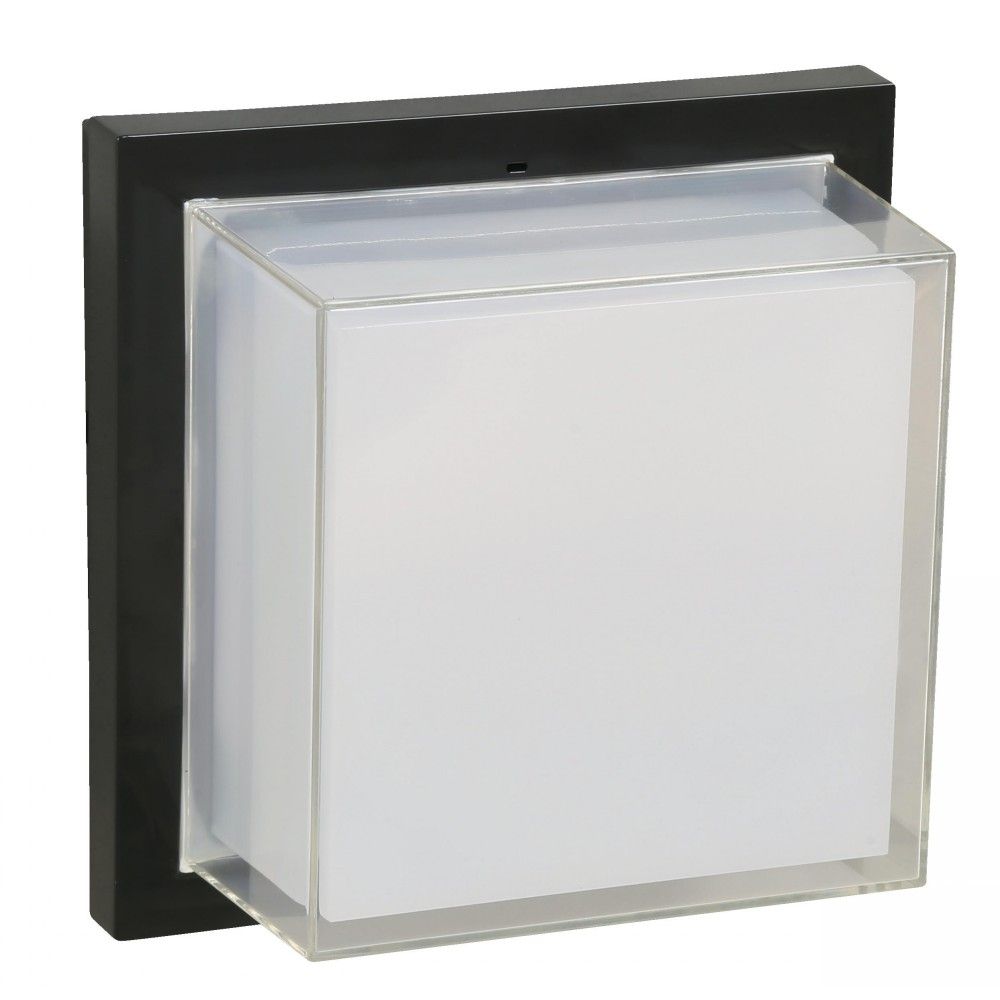 LÁMPARA LED EXTERIOR DE PARED/TECHO NEGRO 15W 100-277V 2700/4000/6500K