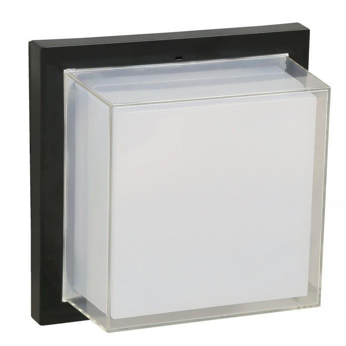 LÁMPARA LED EXTERIOR DE PARED/TECHO NEGRO 15W 100-277V 2700/4000/6500K