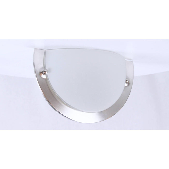 LAMP. PARED NÍQUEL SATINADO 1L E27 60W